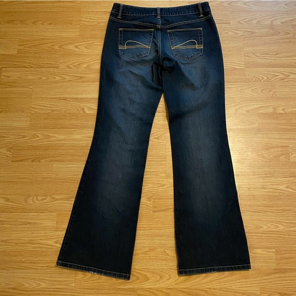 Jacob connexion mid rise bootcut jeans size 28 flare denim patch pockets Y2K - Picture 5 of 14